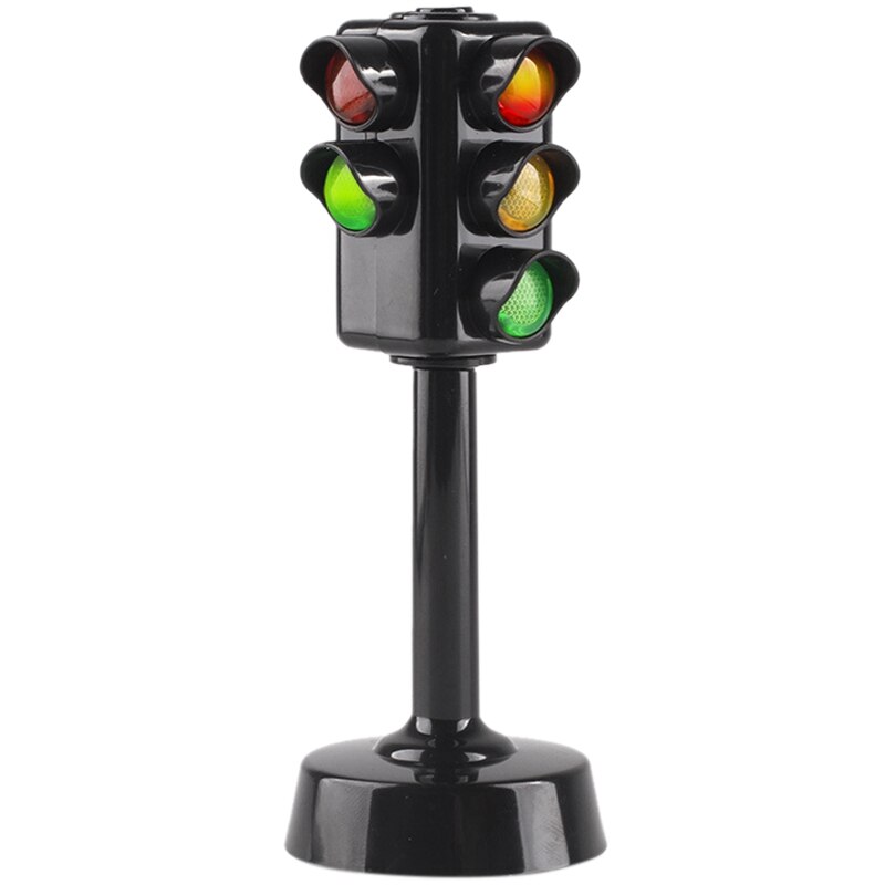 5Pcs Family Traffic Safety Education Toy Traffic Lights Car Toy Collection Model Red Green Light Lamp Kids Baby: Default Title