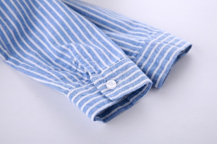 automne femmes hauts et chemisiers à manches longues rayé Blouse chemise femmes chemises décontractées femme collège Style