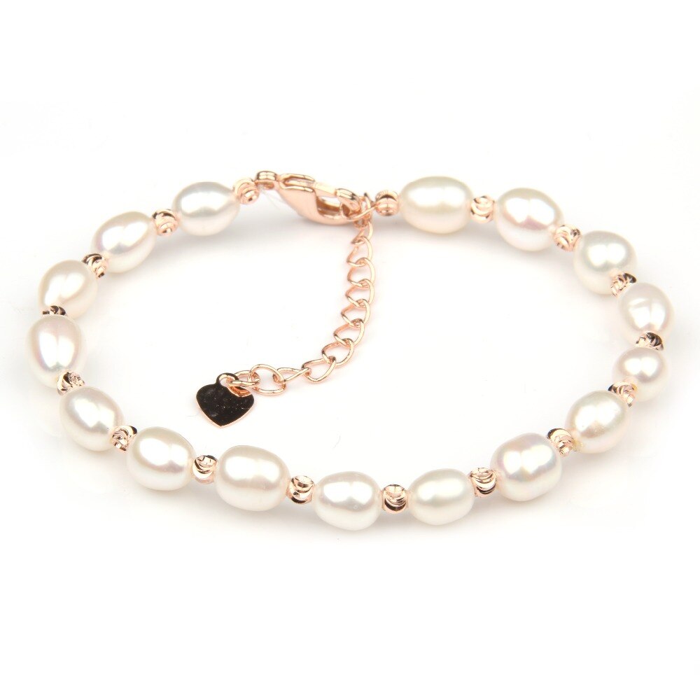 100% braccialetti di perle d'acqua dolce naturali braccialetto di perle naturali per le donne braccialetti di polsini avvolgere il braccialetto di perle