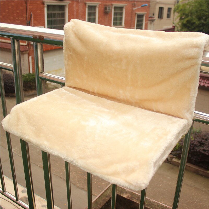 Kattbädd avtagbar fönsterbräda katt radiator säng hängmatta abborre sittplats lounge husdjur kattunge hängande säng mysig katt hängmatta montera husdjursstol: Beige