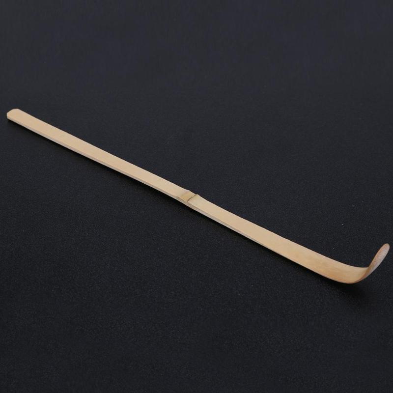 Miljøvennlig 18cm håndlaget bambus chashaku matcha te scoop retro japansk grønn te seremoni matcha scoop te pinner verktøy