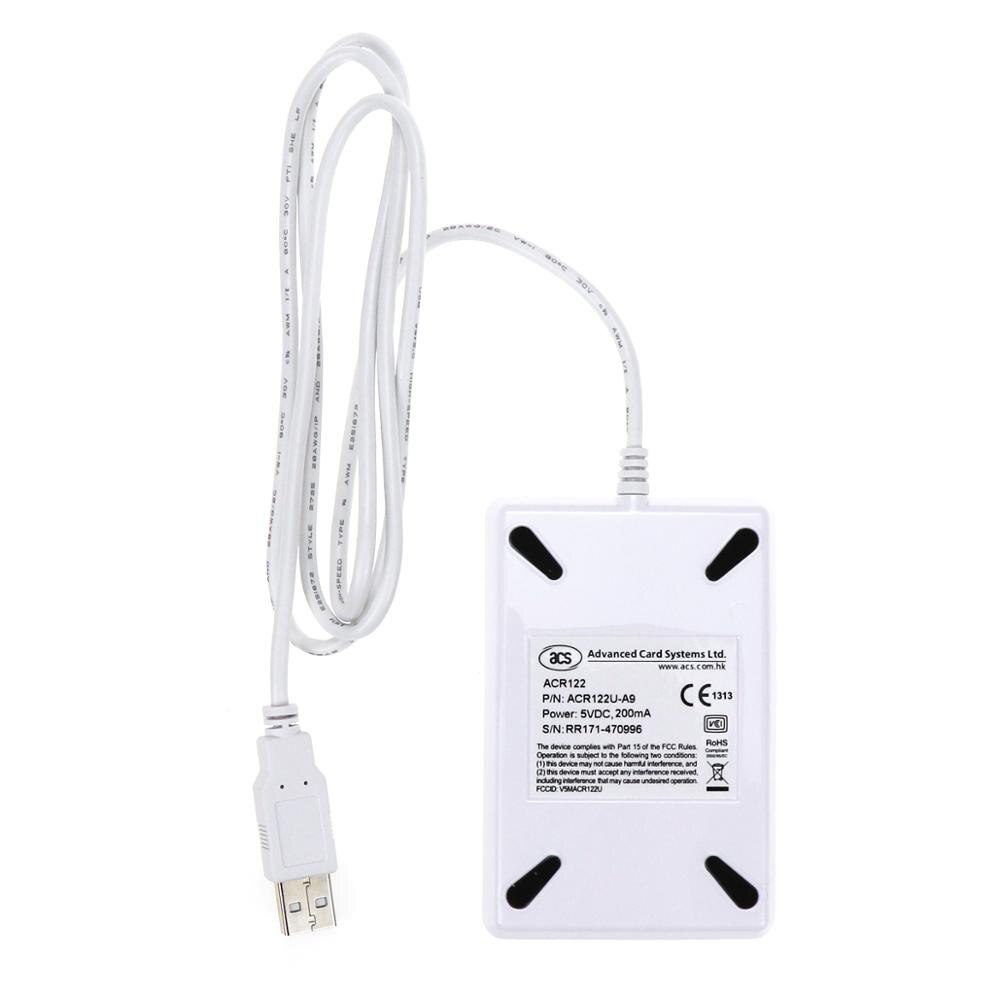NFC Reader USB ACR122U Contactless Smart Ic Card And Writer Rfid Copier Copier Duplicator Writable Clone SDK USB S50