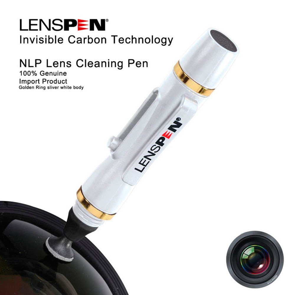 Original lenspen nlp -1 hvid linse rengørings pen rengøringssæt kulstof støv ren til canon nikon sony kamera dslr linse eller filtre