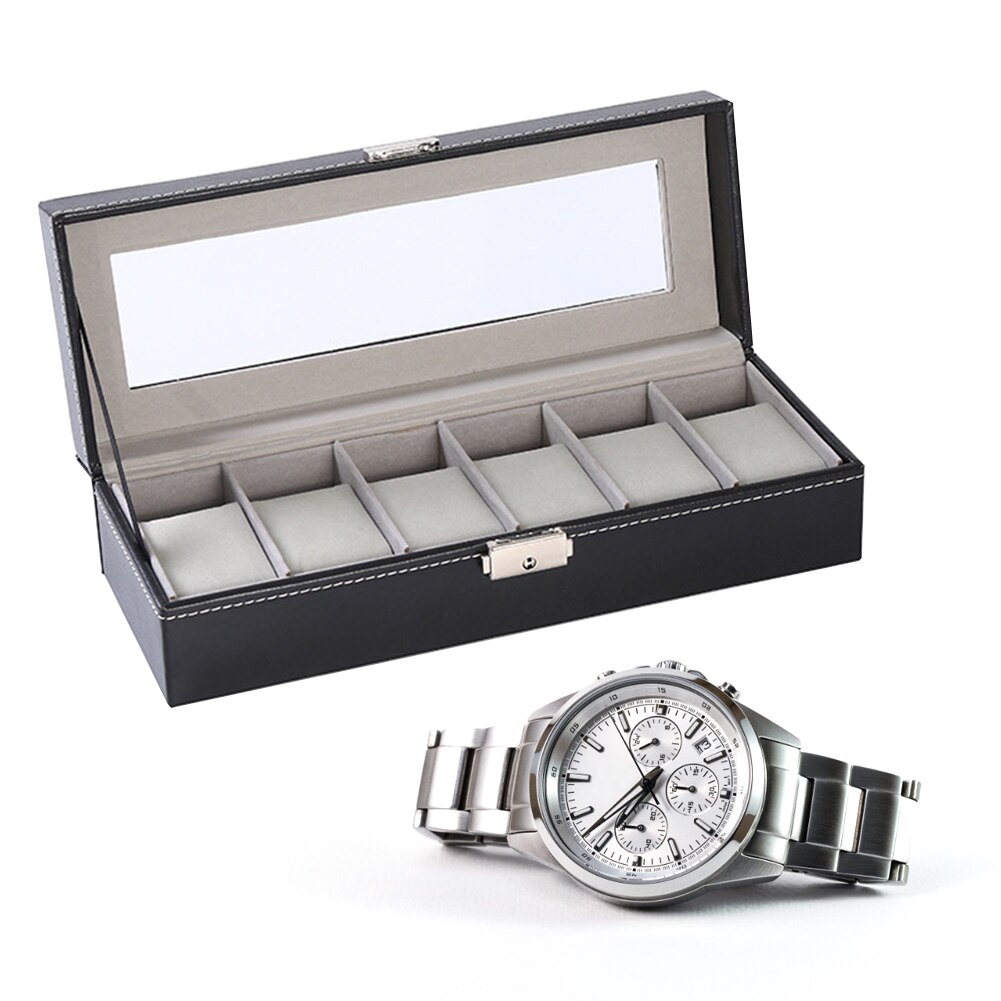 5 Stks Horloge Display Kussens, Wit PU Lederen Horloge Doos Vervanging