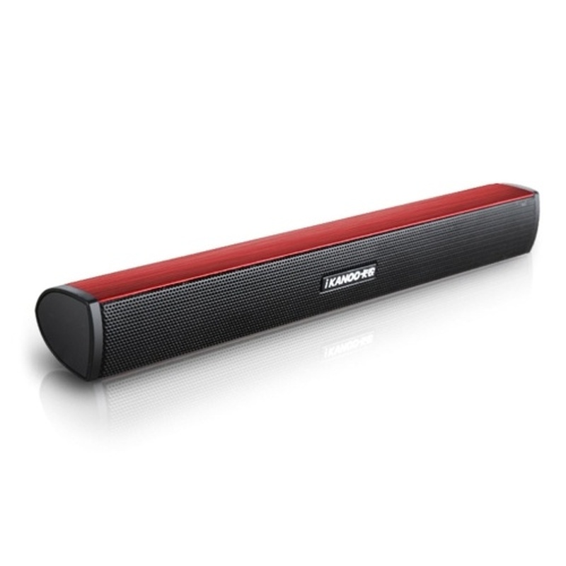 Mini USB Lautsprecher Laptop Subwoofer Stereo Soundbar Loudspeaker for Noteook PC Computer TV: Red