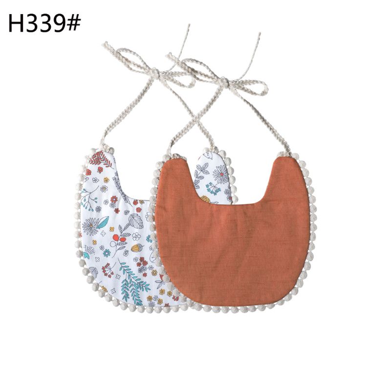 900C Baby Bib Zuigeling Burp Doeken Peuter Katoen Bib Kid Bloemen Handdoek Diner Voeden Dubbeldeks Leuke Meisje Slabbetjes