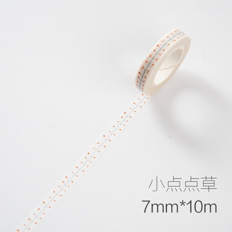 Washi Tape 10 m * 7mm Liefde En Bladeren Plant Scrapebooking Diy Stickers Decoratieve Afplakband Voor Verjaardagsfeestje decoratie: 9