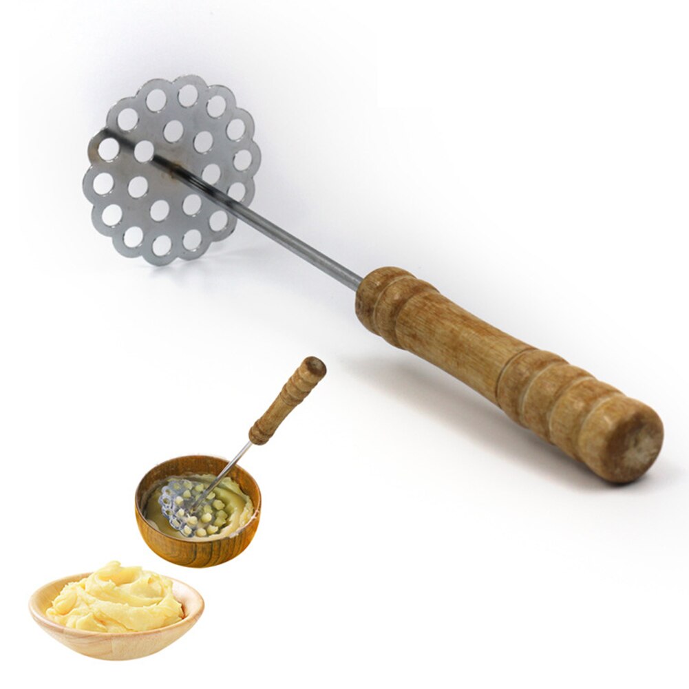 Kartoffelmasker skridsikkert håndtag rustfrit stål kartoffelmasher ricer vegetabilsk frugtblender værktøj køkkenredskab holdbart