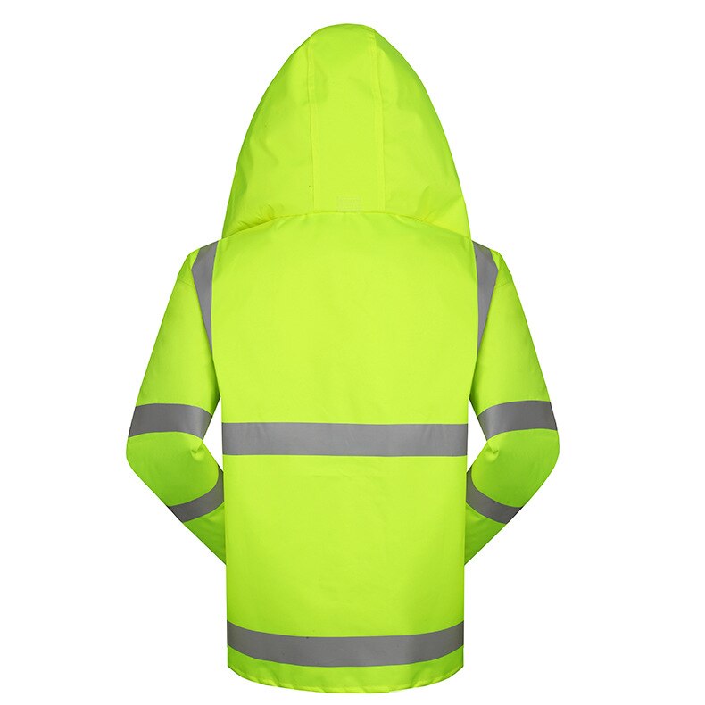Spardwear vandtæt høj synlighed reflekterende opvarmede strips jakke og bukser regndragt regntøj regnfrakke