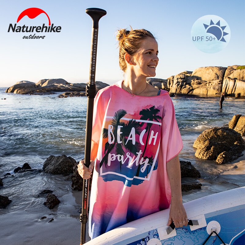 Naturehike Quick Dry Strand Handtuch Microfibe Schwimmen Handtuch Erwachsene Surf Poncho Handtuch Mit Kapuze Ändern Robe Poncho Bathrope Handtuch