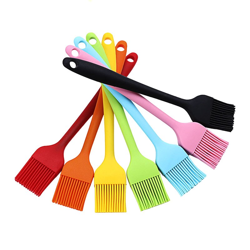 Bbq Oil Brush - 8 inch, Silicone Basting Barbecue Pastry Turkey Bastet Brush, Cooking Kitchen Utensil