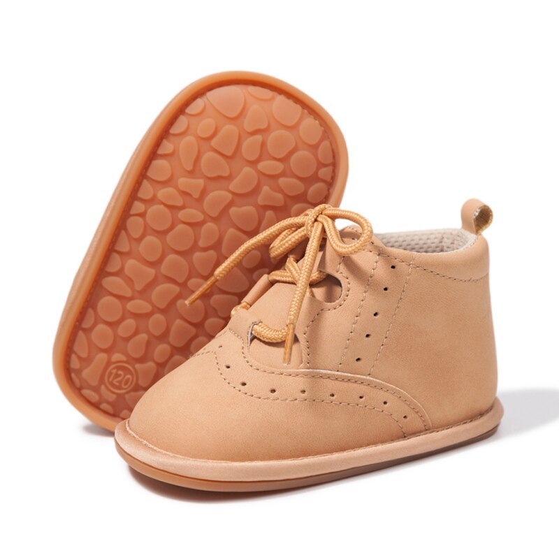 Peuter Baby Jongens Meisjes Hoge Tops Ankle Sneakers Zachte Anti-Slip Zool Lace-Up Boot Eerste Walker Infant prewalker Schoenen