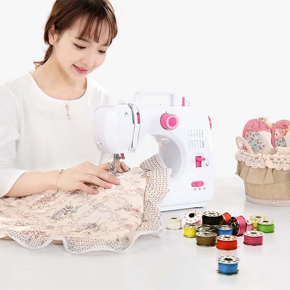Carretes de plástico para máquina de coser, 25 bobinas de colores para el hogar, accesorios de trabajo hecho a mano, herramientas de costura