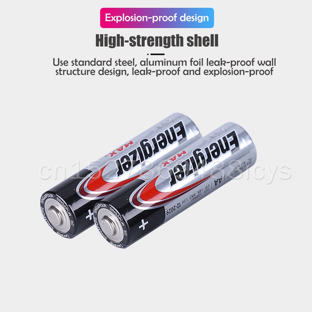 20PCS 1.5V Energizer AA LR6 AM3 MN1500 Alkaline Battery For Flashlight Mouse Thermometer Fingerprint Lock Dry Primary Batteries