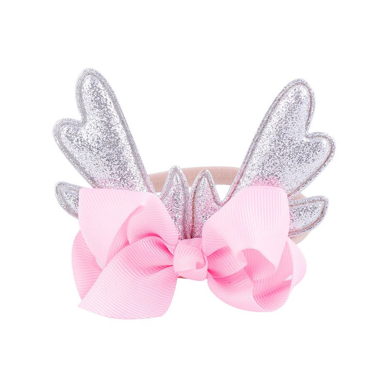 Weihnachten Infant Baby Geweih Stirnband Haar band Dance Ballett 6 Farben Neue Bunte Haar Band Mädchen Bogen Knoten