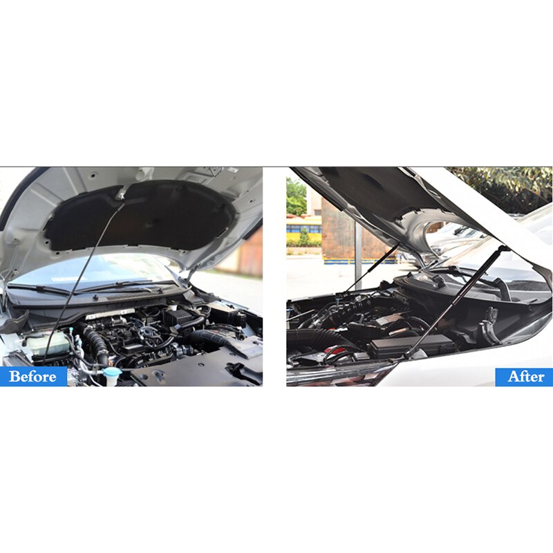 2 stk bil gass sjokk hette fjærbein spjeld foran motor hette støtte stang heis til dukke reise fiat freemont 2007