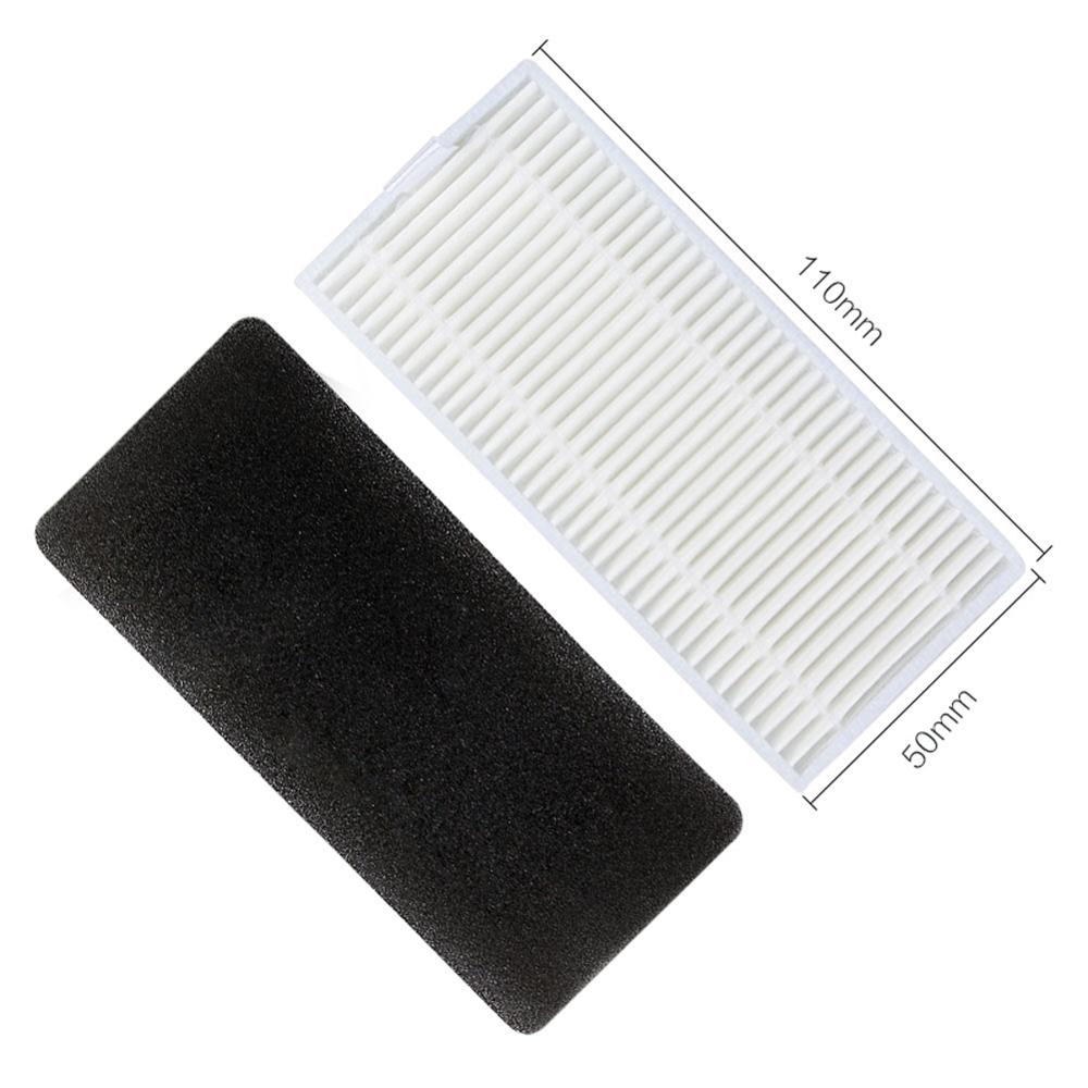Accesorios repuestos para Cecotec aspiradora Robot Conga Excel 990 1 cepillo principal, 8 filtros Hepa, 8 brochas laterales, 3 telas
