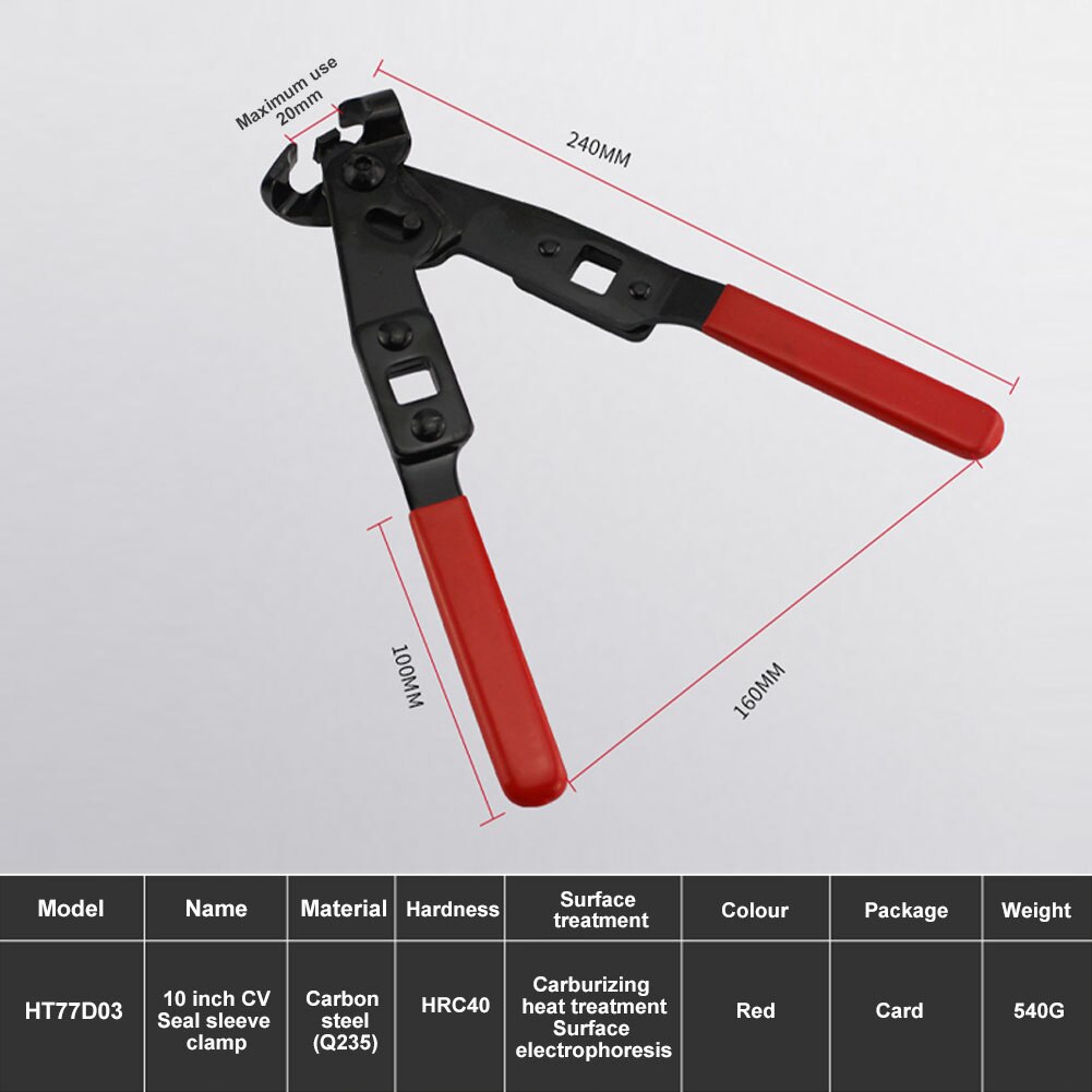 CV Boot Clamp Tool CV Boot Clamp Pliers Car Repair Hand Tools CV Boot Clamp Pliers Tools Durable HRC40
