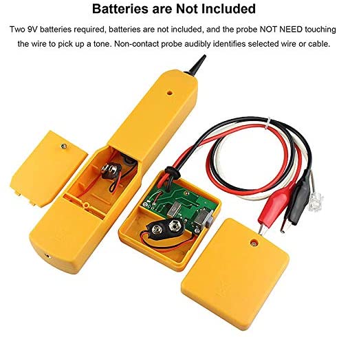 Network Testing Tools Cable Testing Probe Kit Electrical Wire Circuit Tester,Cable Signal Locator Tester Test Circuit with Tone