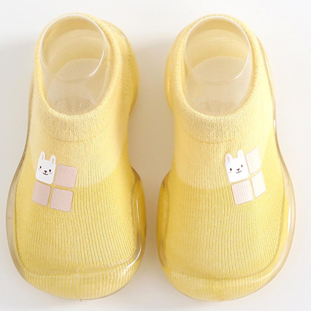 Baby toddler Shoes Cute Summer Baby Rubber Sole Anti Slip Socks Low-Cut Breathable Prewalker Shoes Color matching is interesting: Yellow / 15