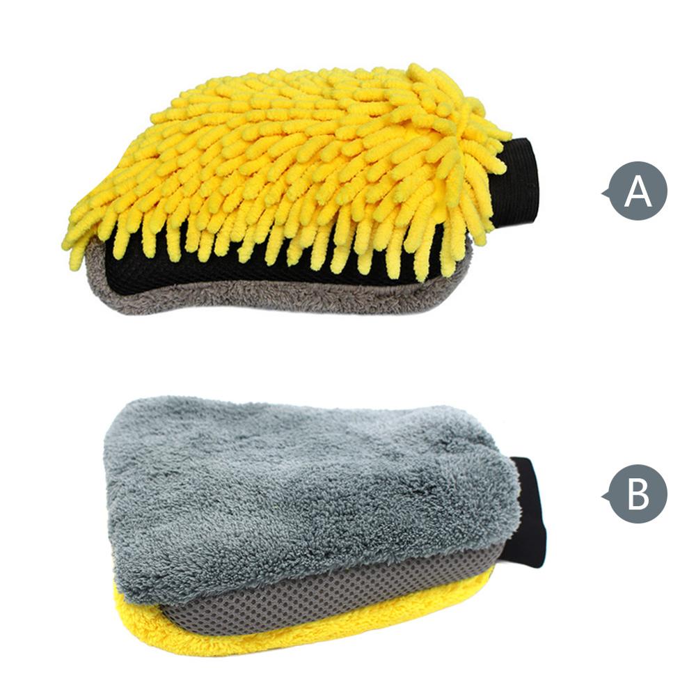 1pc mikrofiber bilvask motorsykkel rengjøringskluter klassisk vask til bil anti modnere rimelig nyttig gul grå
