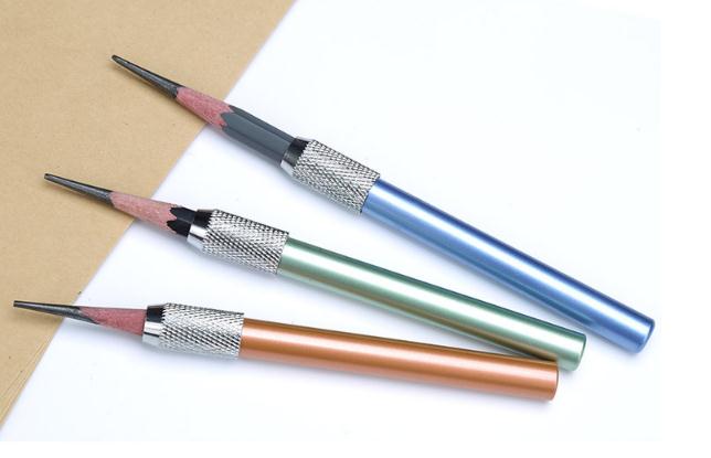 6-color metal pencil extension drawing pencil sleeve extension pencil connector aluminum rod extension rod