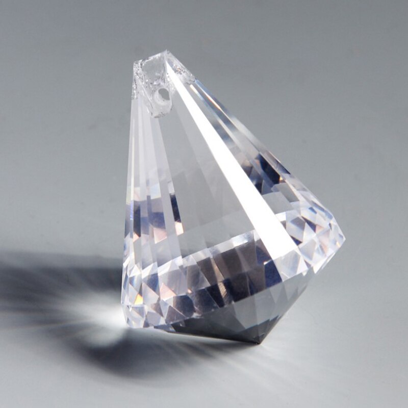 Ei-Vormige Diamant Vierkante Kristal Druppels Voor Kristallen Kroonluchter Hanger Plafondlamp Glazen Onderdelen Clear Decoratie Craft