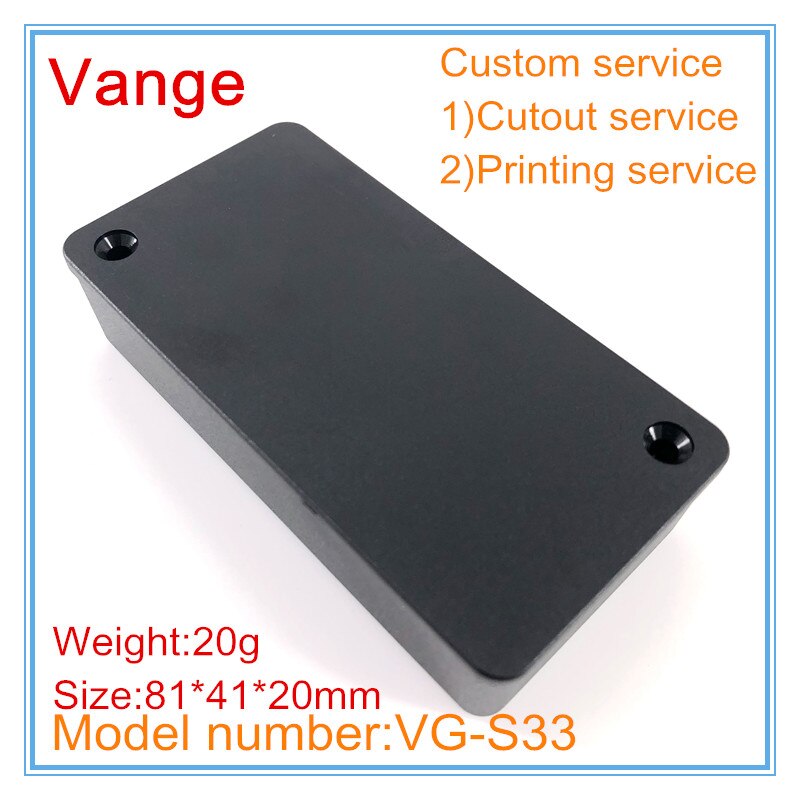 2pcs/lot PCB enclosure case 81*41*20mm ABS plastic enclosure box diy