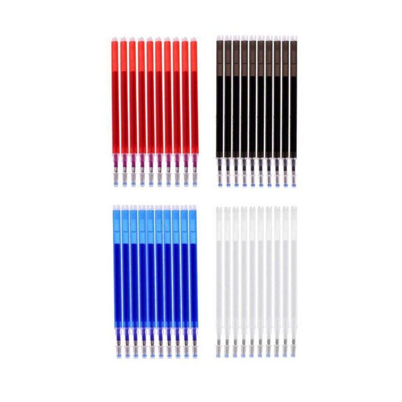 Heat Erasable Pen Refll 10 Pcs Red Black Ink Auto-Vanishing Refills School Supplies Stationery Writing Pen Refills