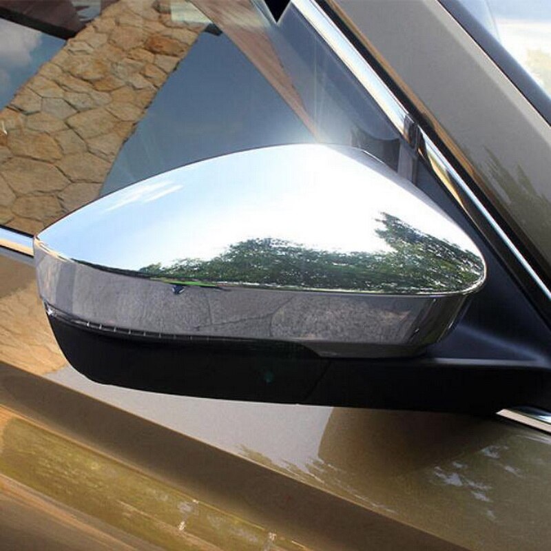 Pegatinas de cubierta de Tonlinker para SKODA KODIAQ -18, decoración para el coche, 2 uds ABS cromado, pegatinas de decoración para el espejo retrovisor Exterior