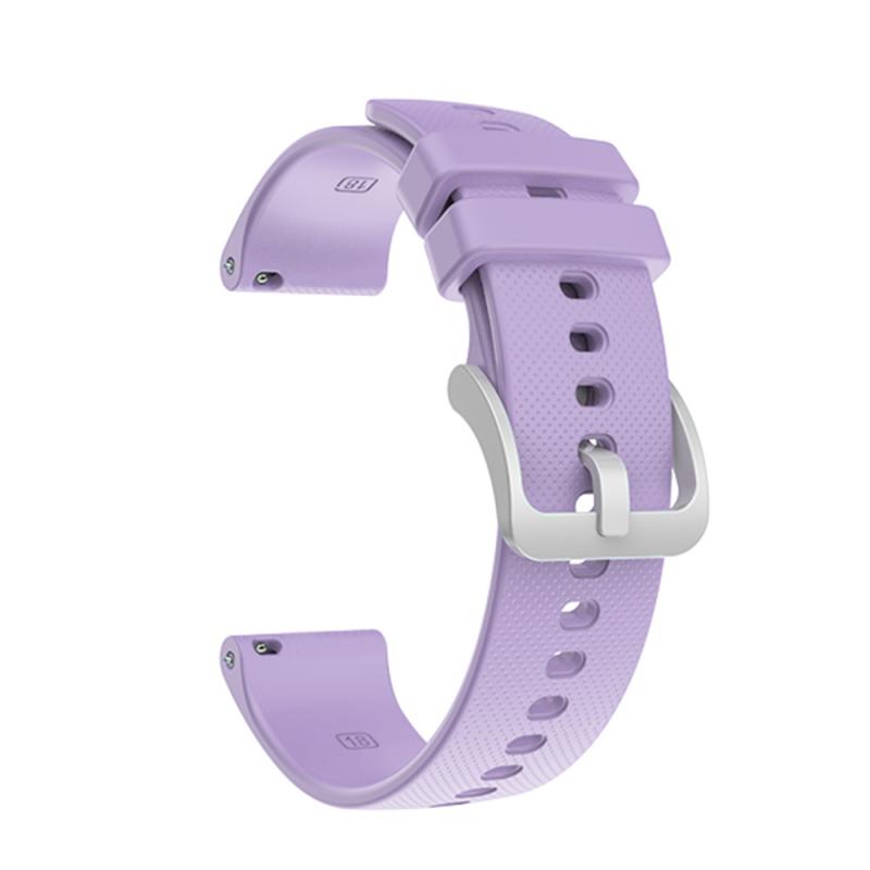 Voor Garmin Vivoactive 4S/Vivomove 3S Siliconen Zilveren Gesp Riem Vervanging Horlogeband 18Mm Modieuze: 07