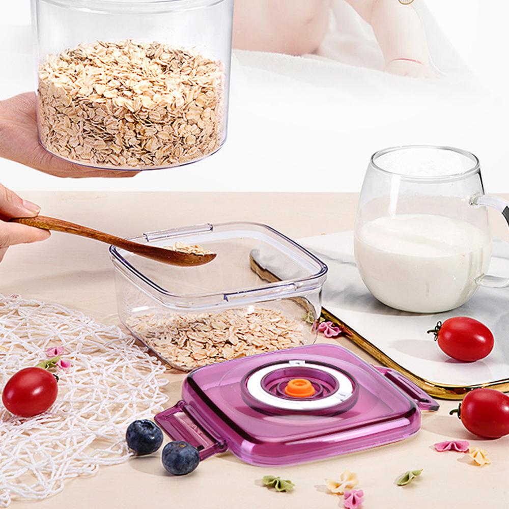 1400ML Vacuum Container Fresh-keeping Box Food Container Airtight Jar For Food Preservation Moisture-proof Kitchen Box Storage