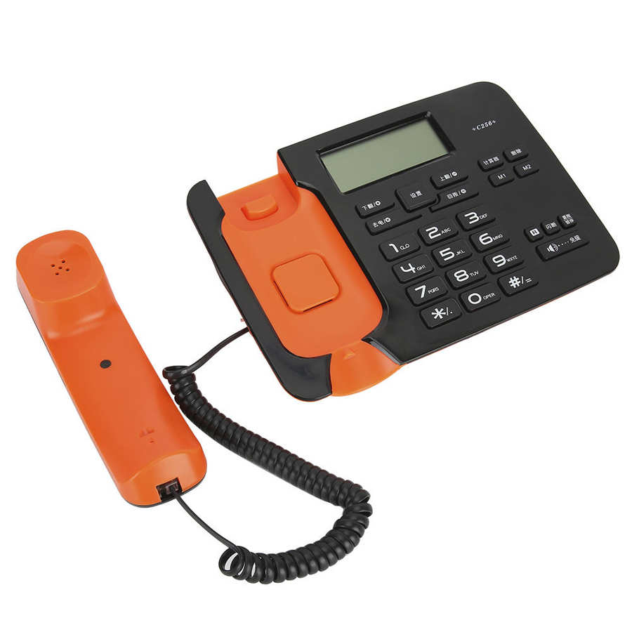 Lage Carbon, C256 Vaste Home Office Bedrade Telefoon Led Display Screen Caller Identificatie Energiebesparing En Milieu