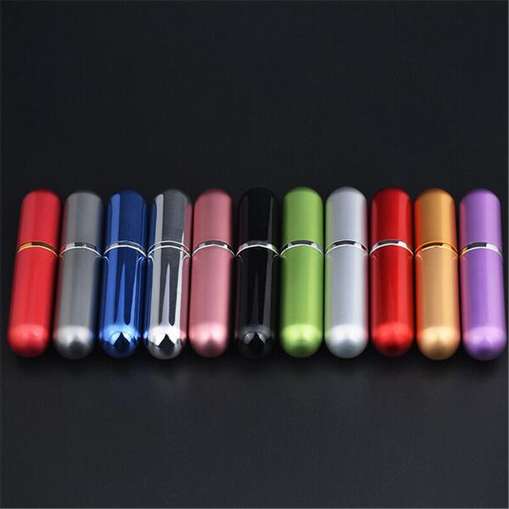 5ml Refillable Portable Traveler Aluminum Spray Atomizer Empty Perfume Bottle for Travel