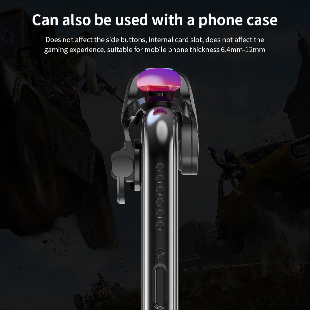 BROODIO-disparador de juego para teléfono móvil, botón de disparo, mando para iPhone, Android, PUBG, gatillos