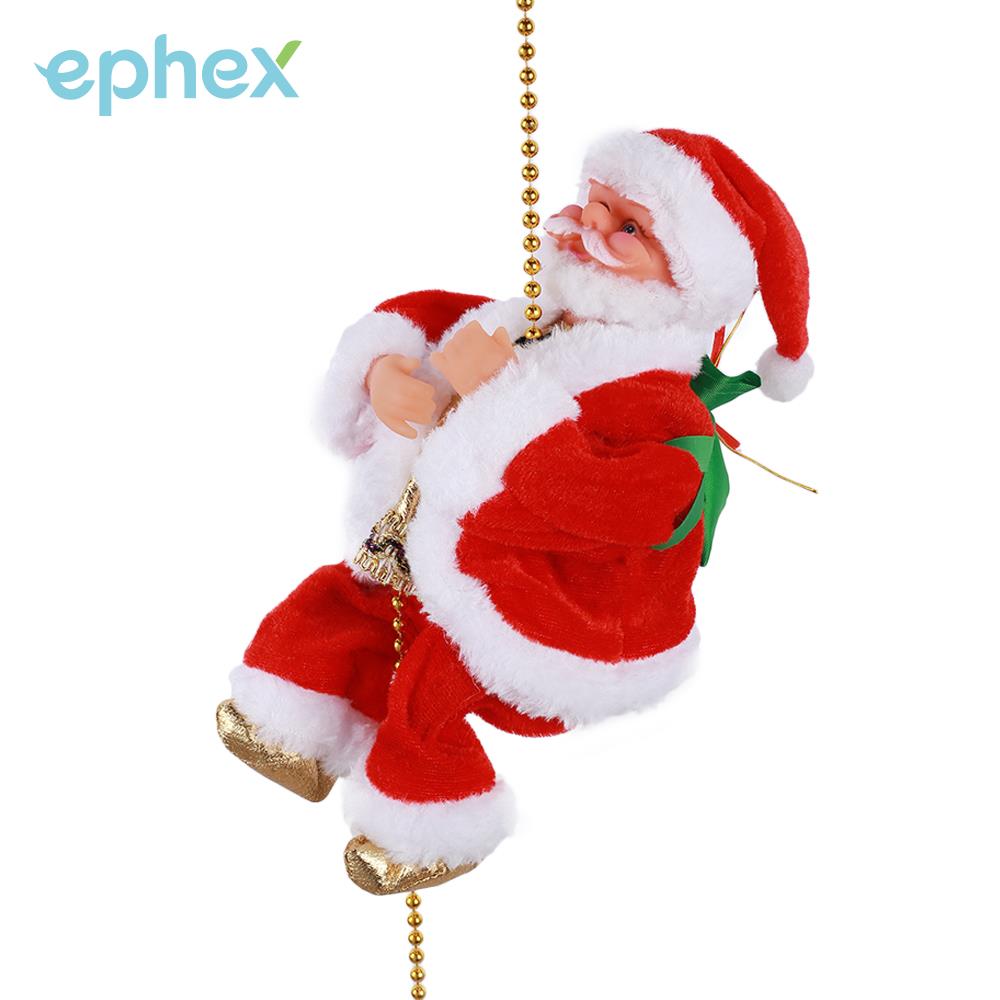 Feestelijke Kerst Pop Kerstman Pop Ornamenten Decoraties Decoratie Speelgoed Elektrische Pluche Elektrische Kerstman Thuis