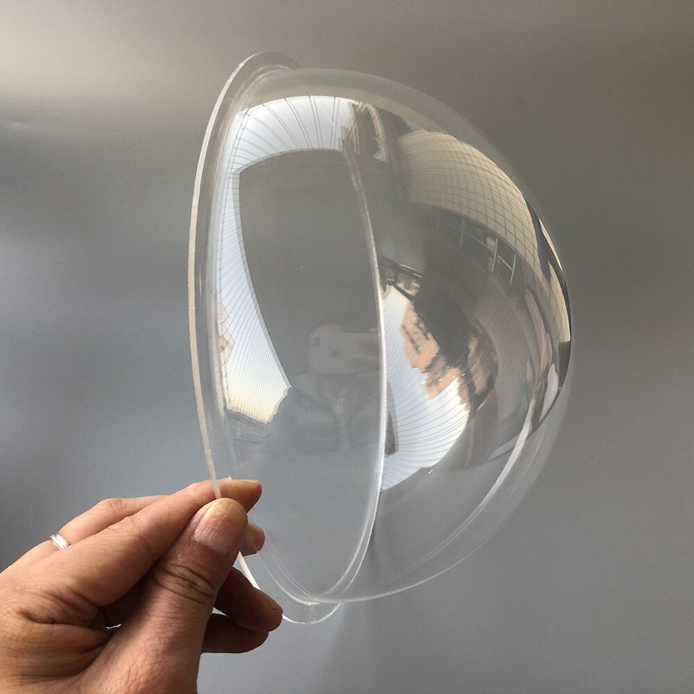 Cámara PTZ transparente de 9 pulgadas para interior y exterior, carcasa de domo transparente de acrílico, funda antipolvo de cámara domo de alta velocidad, 233x110mm