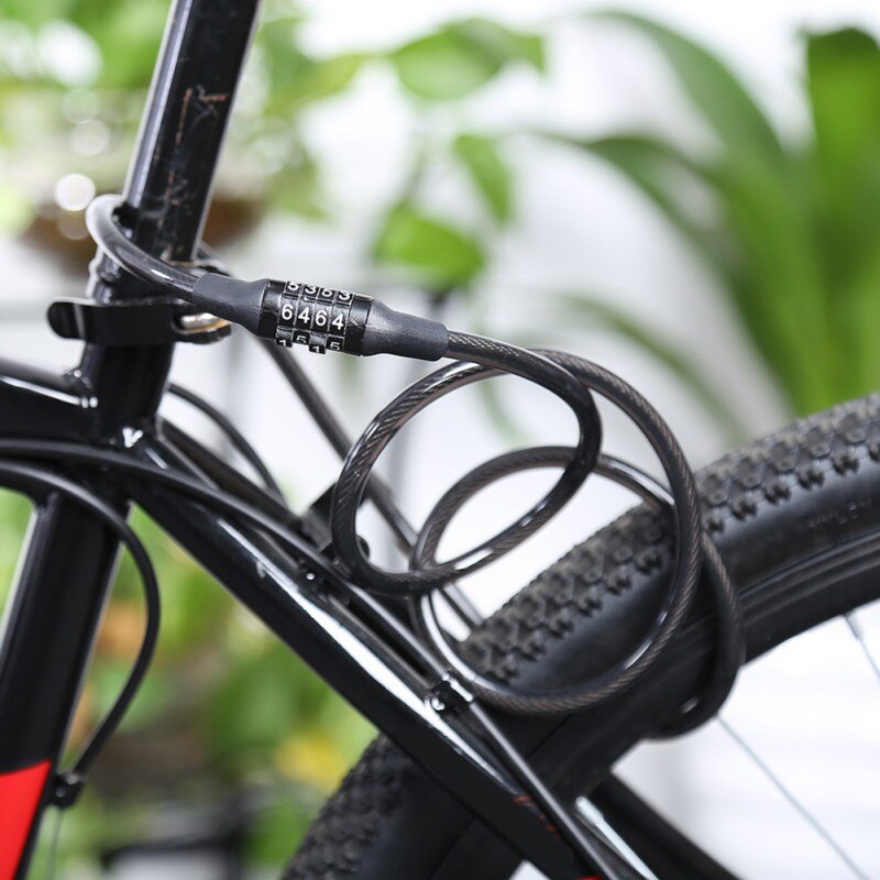 Meteor Kabelschloss Für Fahrrad – 65 Cm Key Lock, Kettenschloss Mit Code, Für Bike, Roller, Grill