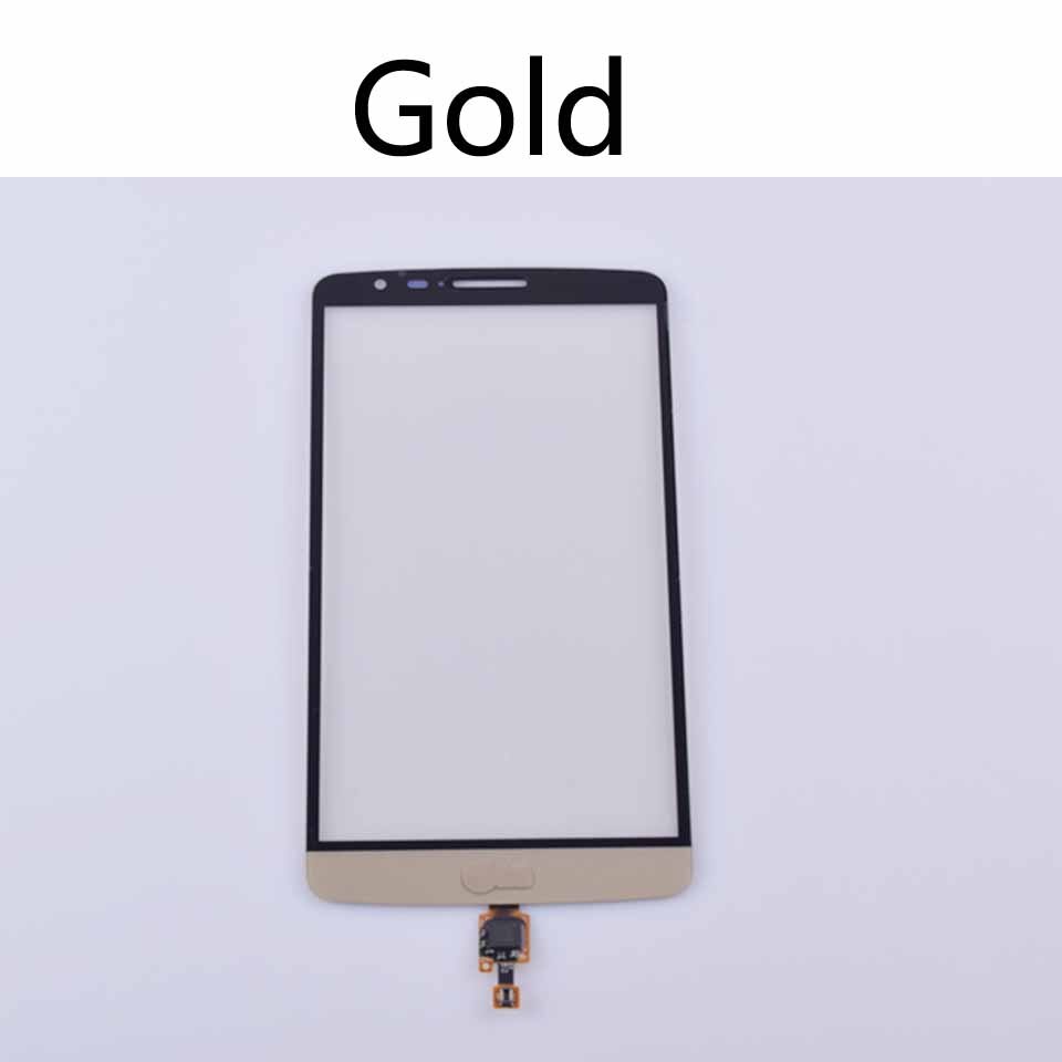 For LG G3 Stylus D690 D690N Touch Screen Digitizer Front Glass Panel Sensor Replacement: Gold-No tool