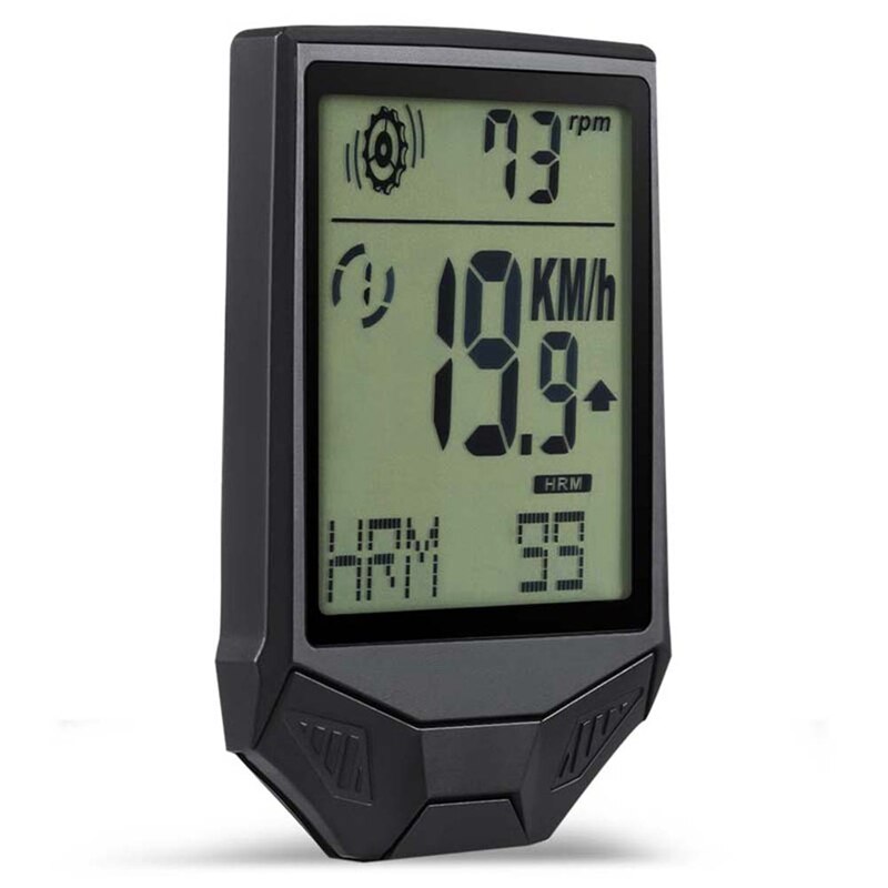 SEWS-XQJ Multifunctional Wireless Bicycle Tachometer, Heart Rate Bicycle Computer,Cadence Cycle Computer, Nightlight, Waterproof