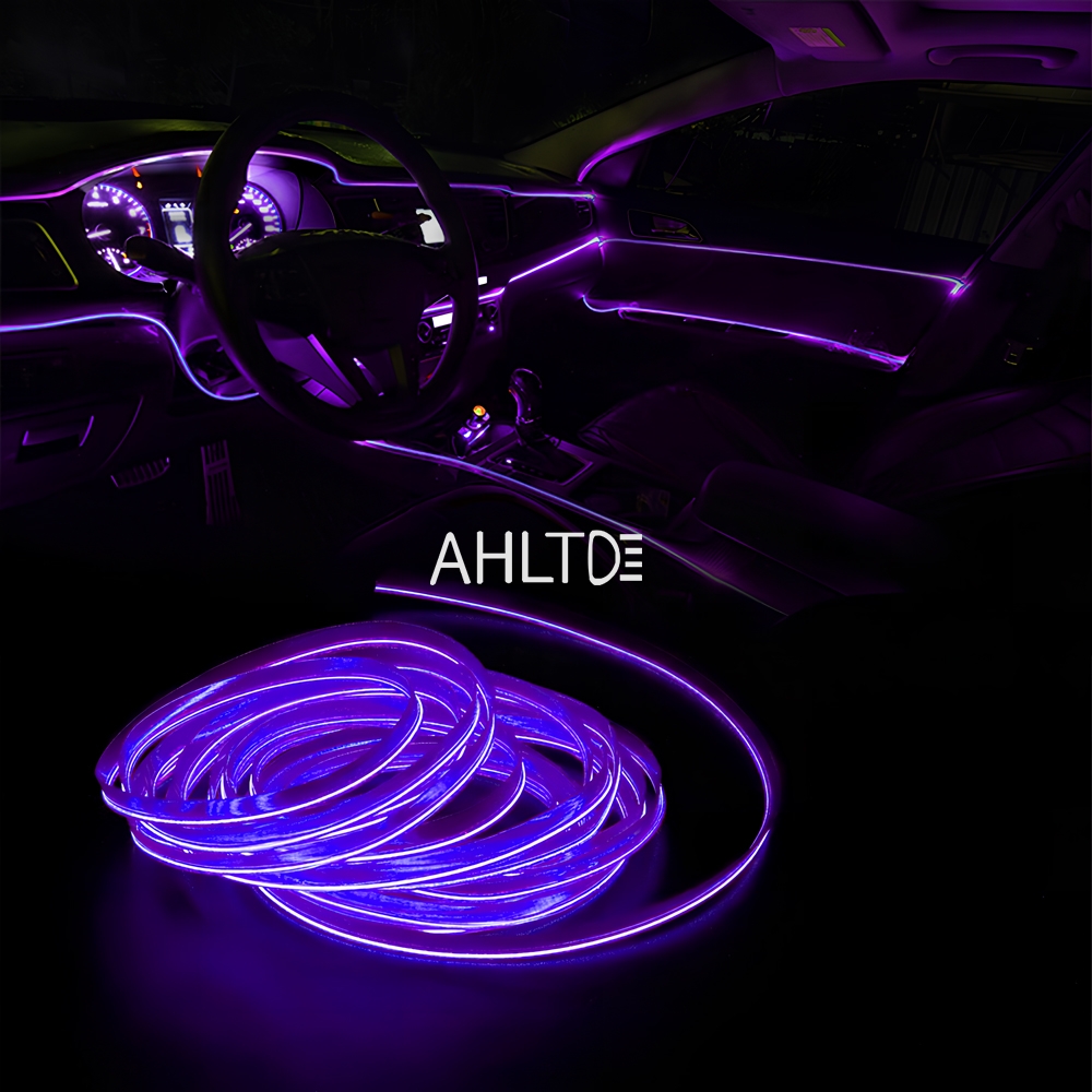 Auto DIY Flexible Ambient Light Party Atmosphere Diode 1M/2M/3M/5M Car Interior Led Decorative Lamp EL Wiring Neon Strip DC 12V