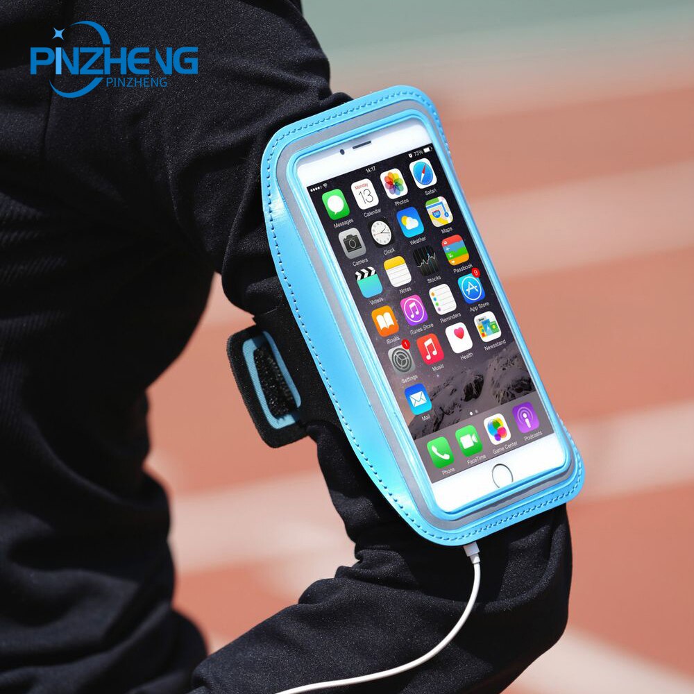 Funda Universal para teléfono PINZHENG, brazalete impermeable para correr, deportes al aire libre, correr, soporte de teléfono para iPhone Android