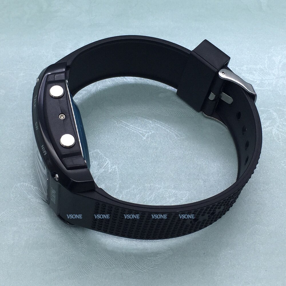 Rechthoekige wijzerplaat, spaanstalig horloge voor blinden en ouderen, elektronische sporthorloges 829ts- zwart