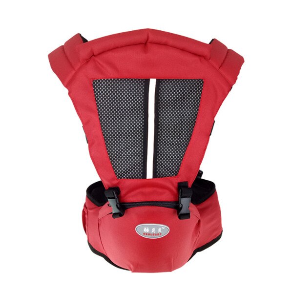 Pudcoco justerbar baby hofte sæde talje bænk skammel rejse småbørn bærer børneholder udendørs aktivitet åndbar ergonomisk: Rød