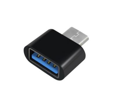 Typ c till usb-adapter otg-omvandlare för xiaomi samsung huawei android mobiltelefoner mini typ-c usb-c till usb 2.0 datakontakter: Svart