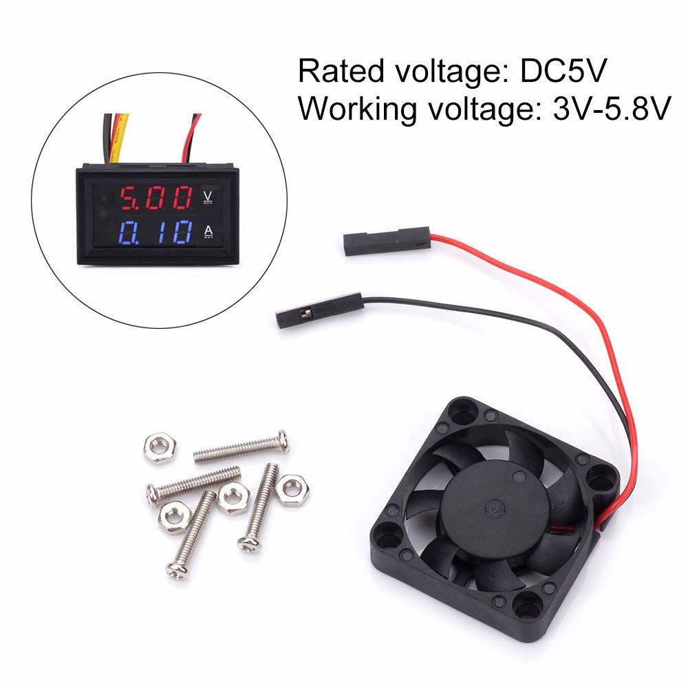 Aokin Raspberry Pi Fan DC 5V/3.3V Brushless Cooling Fan with Screws For Raspberry Pi 3 B+ 3B 2B Accessories