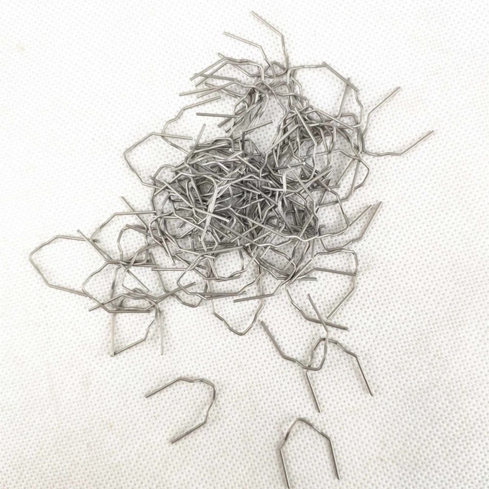 100x0.8mm Corner Wave Thermal Thermo Staples Repair Kit For Stapler Bumper Auto