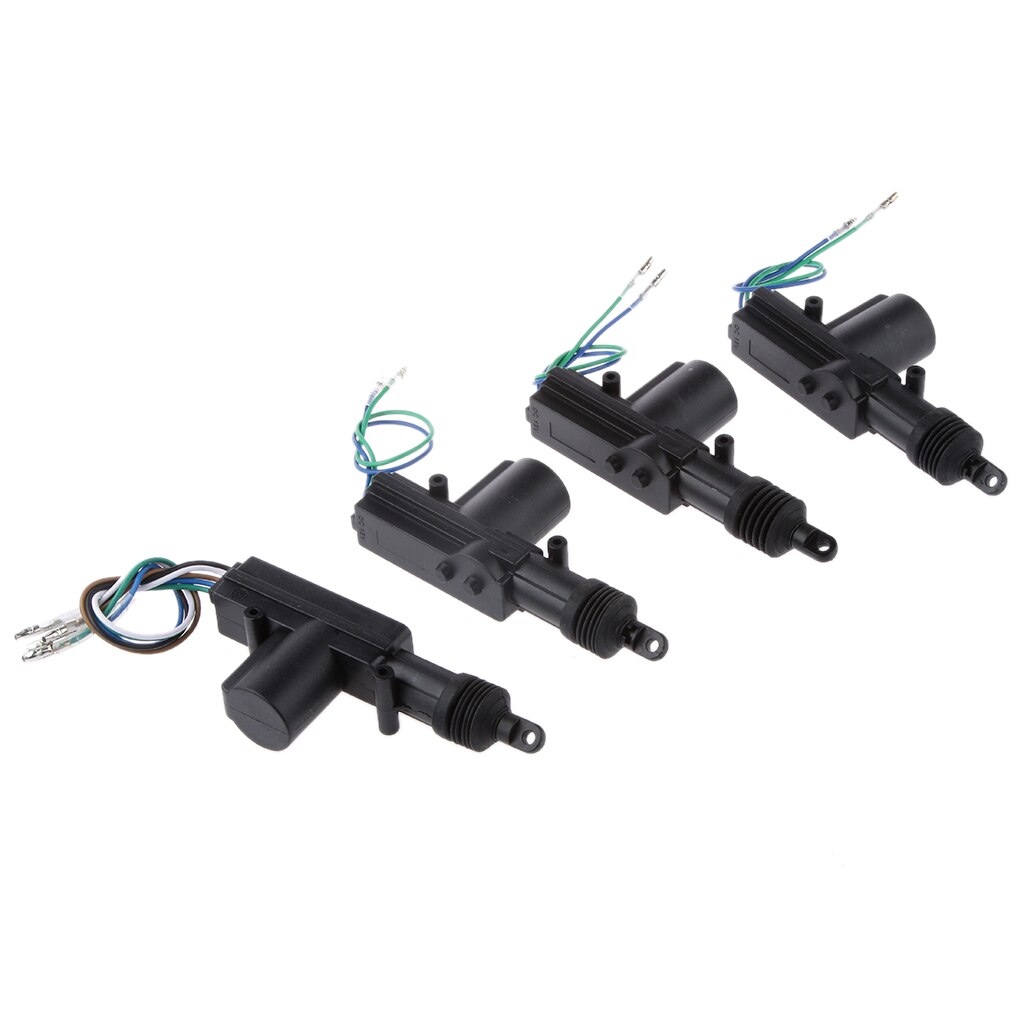 4 Door Power Central Lock Kit Car Remote Control Conversion w/ 2 Keyless Entry