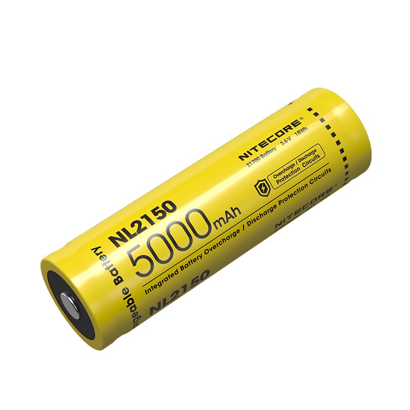 NITECORE NL2150 21700 Li-ion batterie Rechargeable 5000mAh 3.6V 18Wh batterie intégrée décharge de surcharge Circuits de Protection