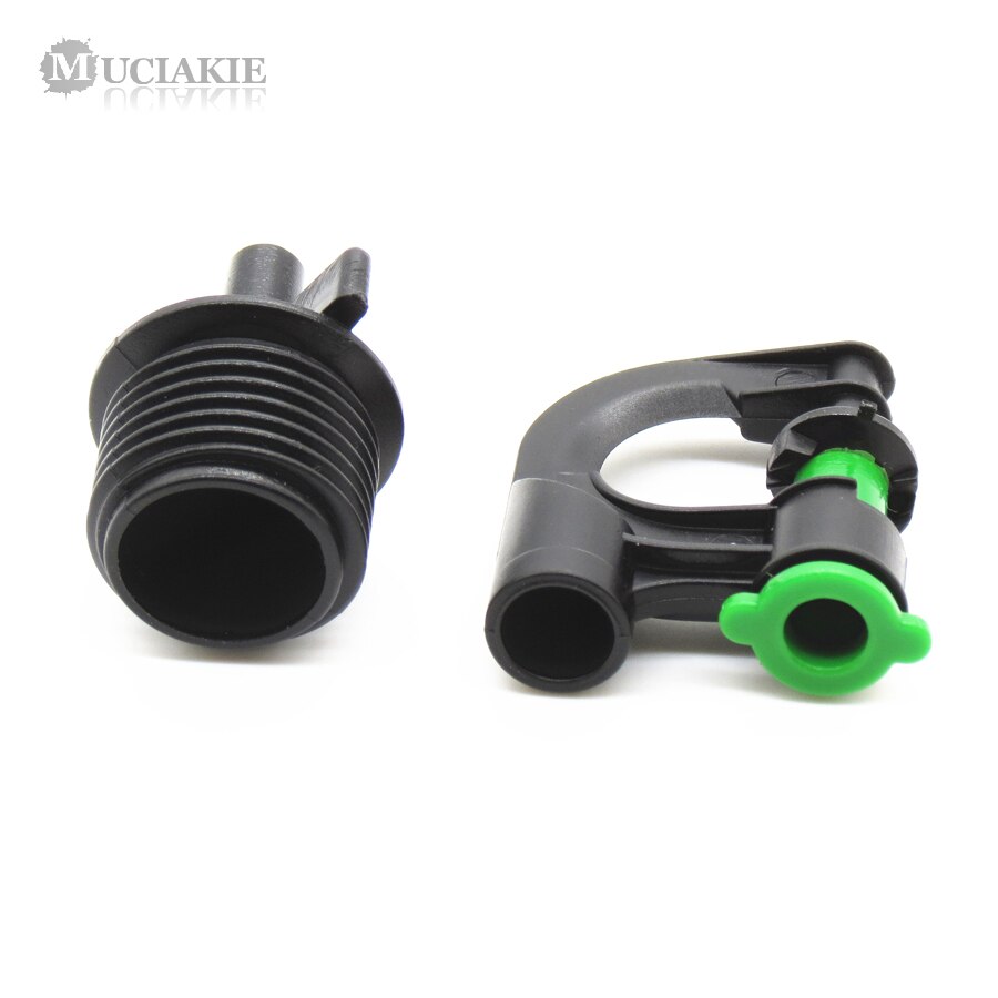MUCIAKIE 10PCS G-getypt 360 Graden Roterende Micro Tuin Sprinkler 1/2 &#39;&#39;(20mm) buitendraad Connector Gazon Tuin Irrigatie